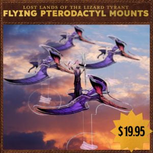 Lost Lands of the Lizard Tyrant - Flying Pterodactyl Mounts